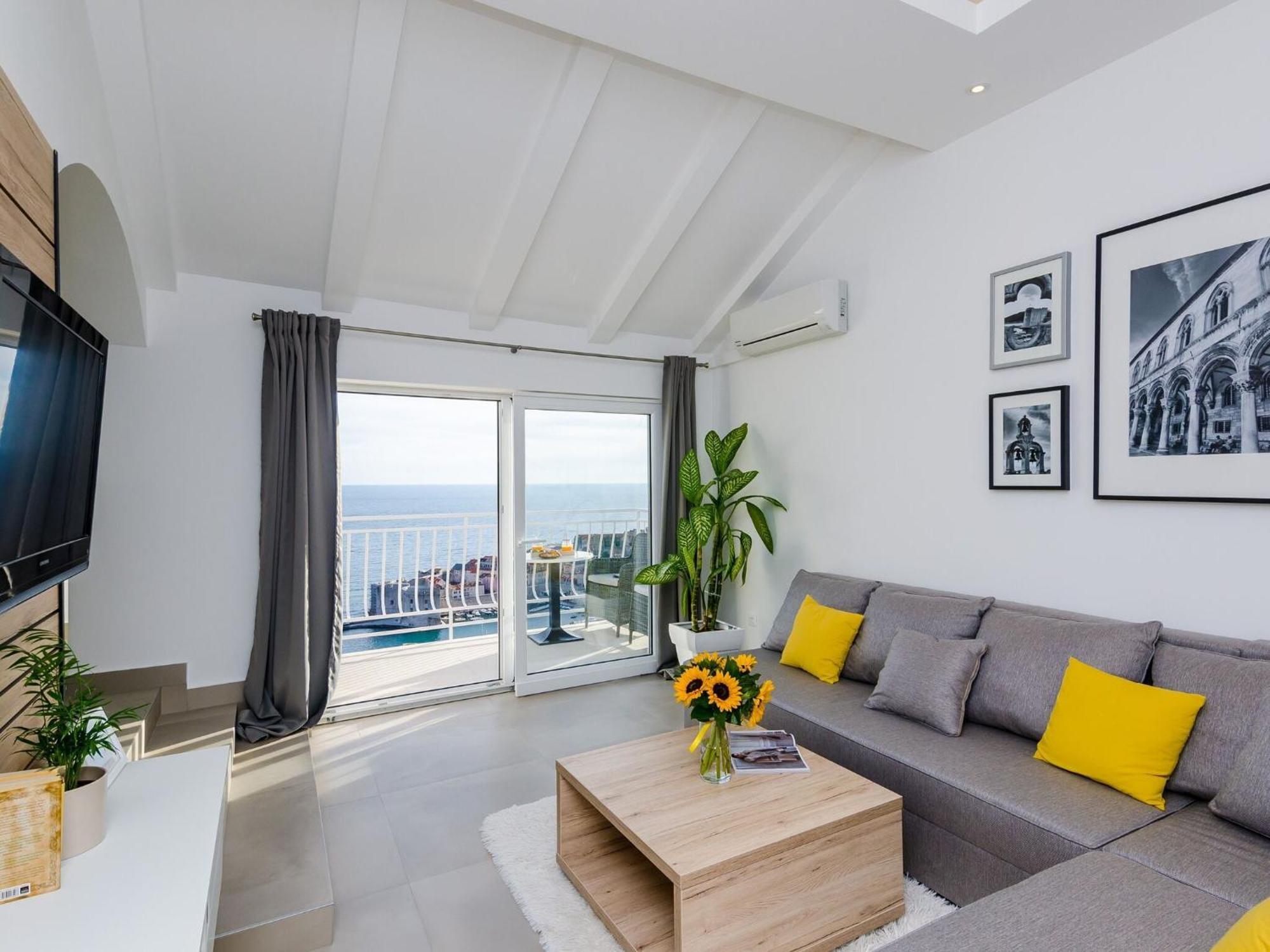 Ploce Apartments-One-Bedroom Apartment With Terrace And Sea View Dubrovnik Dış mekan fotoğraf