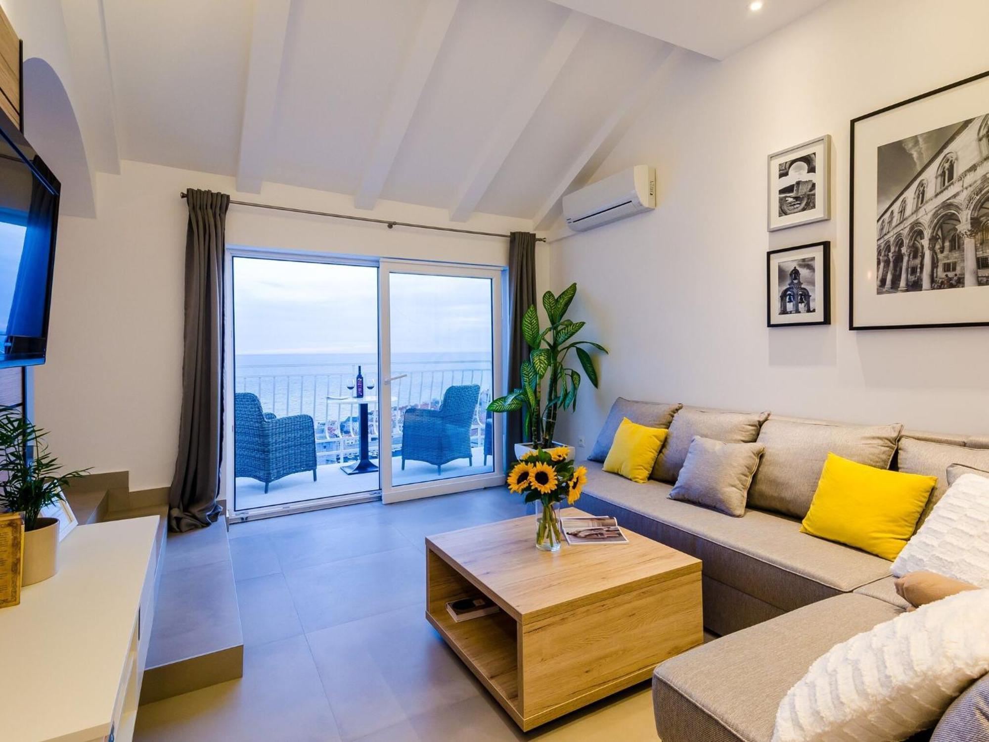 Ploce Apartments-One-Bedroom Apartment With Terrace And Sea View Dubrovnik Dış mekan fotoğraf